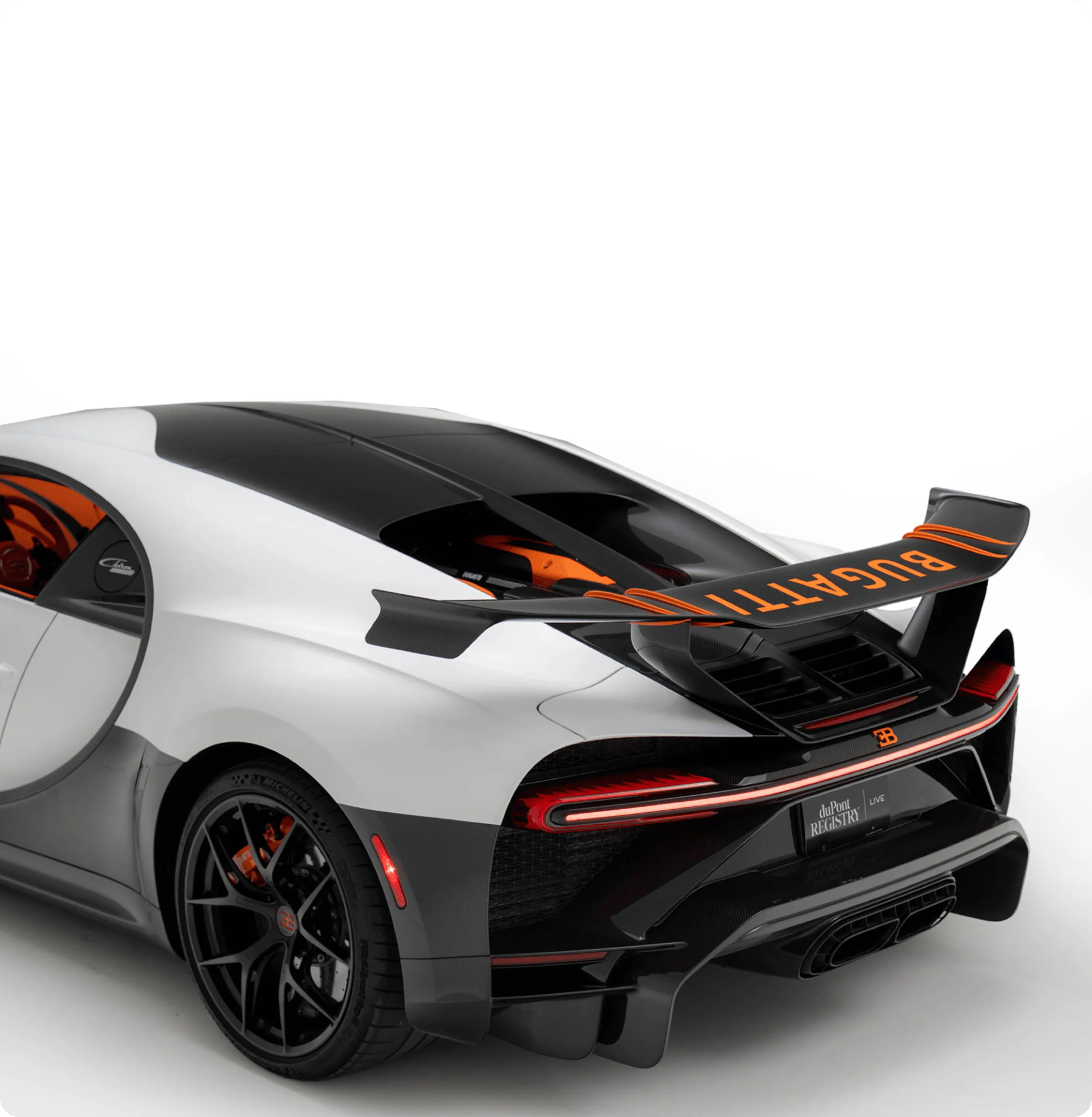 Black supercar profile