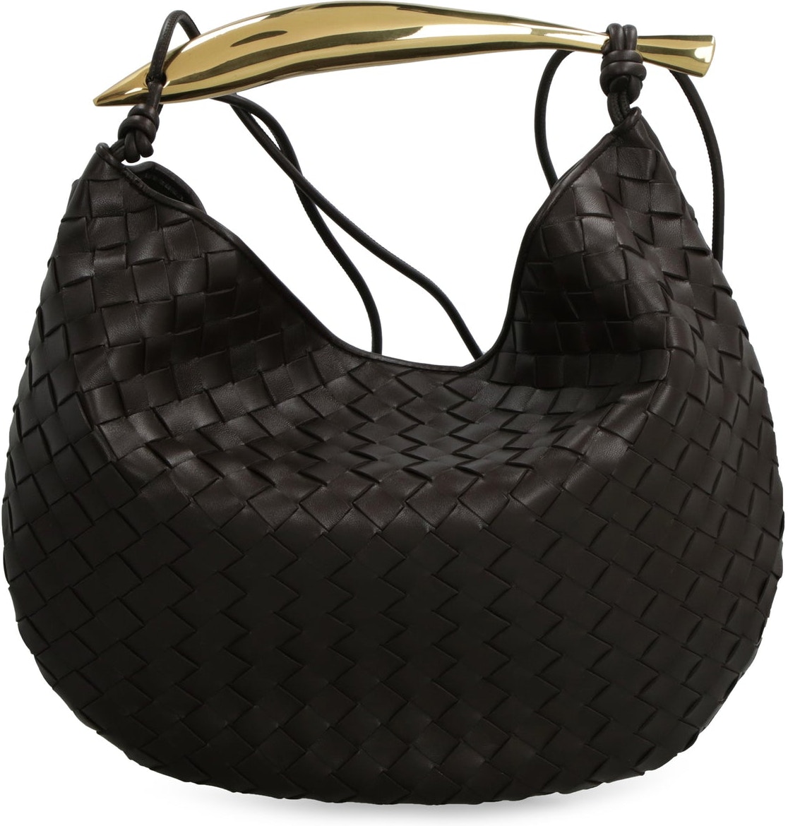 Bottega Veneta Medium Sardine Shoulder Bag in Black