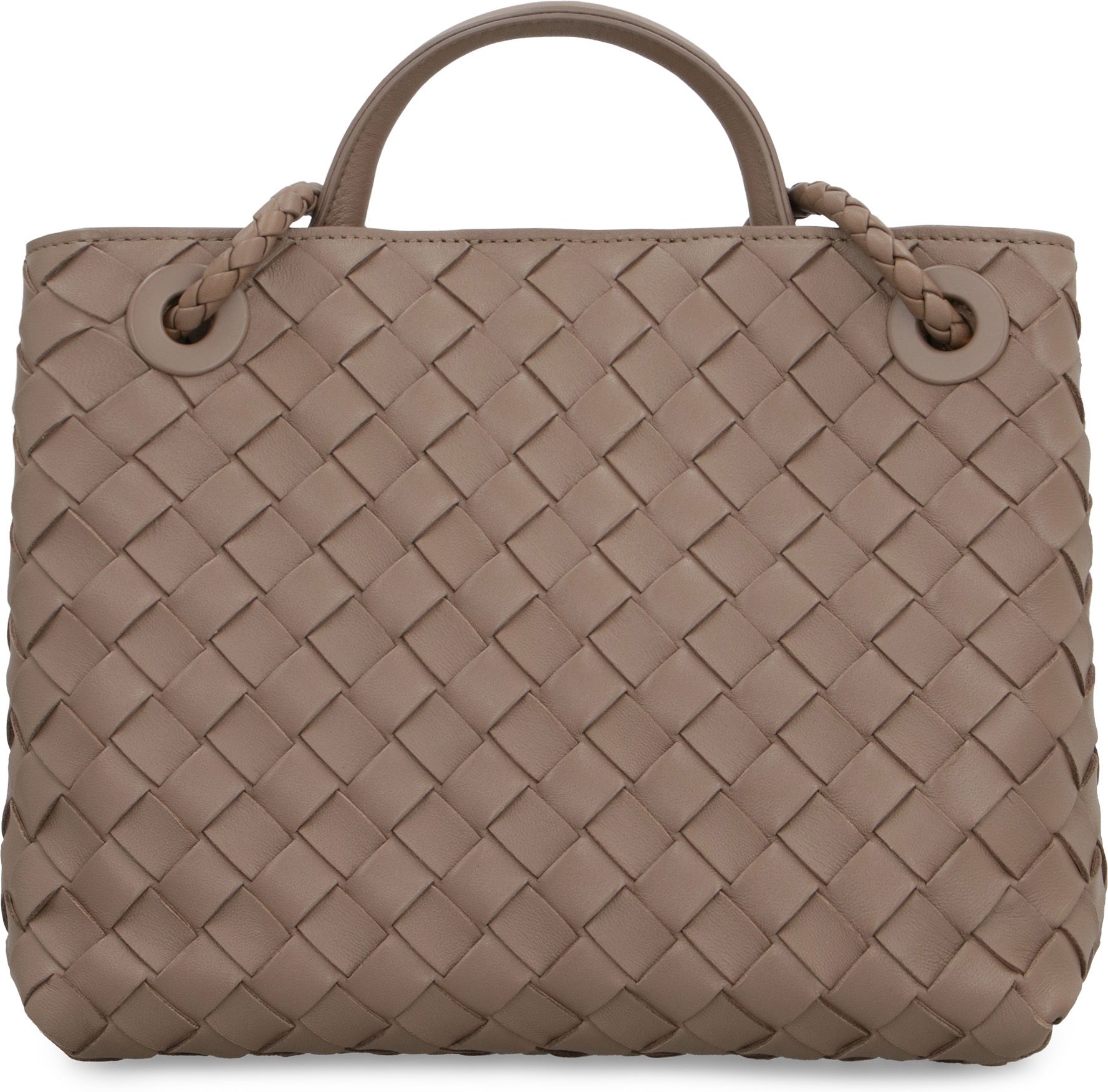 Luxury Knot Woven Shoulder Bag Large Leather Bag Sardine 
