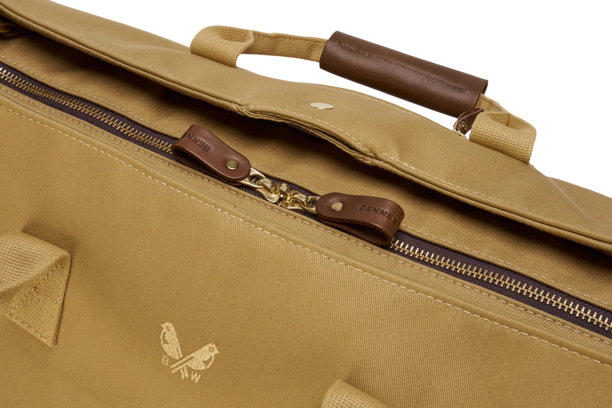 The S.C Holdall - Chocolate: Canvas Holdall Bag